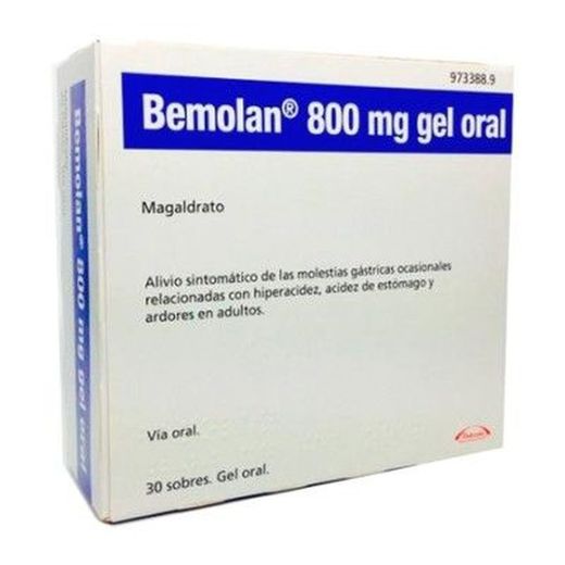 Bemolan 800 Mg Gel 30 Sobres