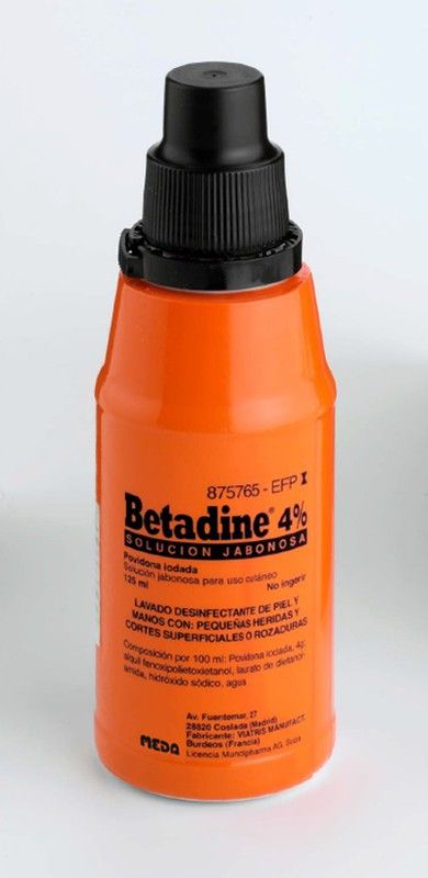 Betadine 4% Solucion Topica Jabonosa 125 Ml
