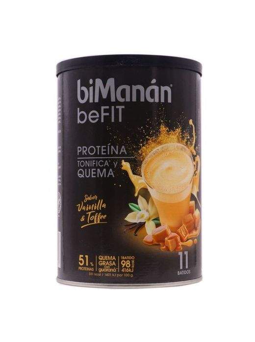 Bimanan BeFit Batido Proteína Vainilla y Toffee 330g 11 Batidos