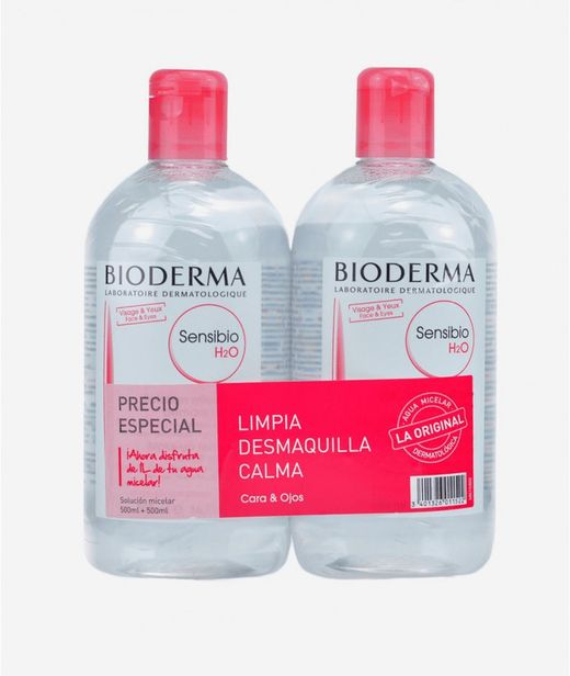 Bioderma Sensibio H2O Solución Micelar Duplo (500 ml + 500 ml)