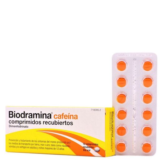 Biodramina Cafeina 12 Comprimidos
