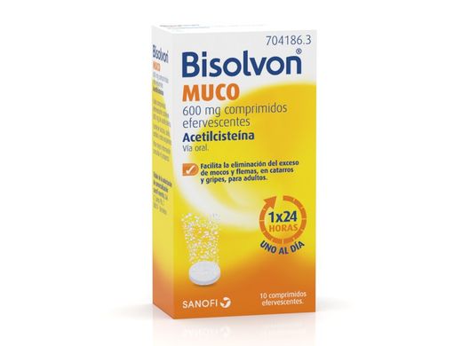 Bisolvon Muco 600 Mg 10 Comprimidos Efervescentes