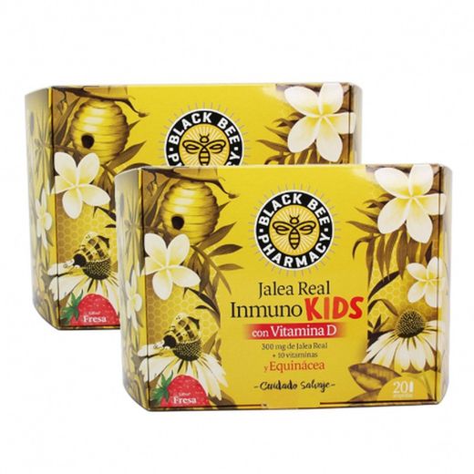 Black Bee Jalea Real Inmuno Kids 2x20 Viales Duplo