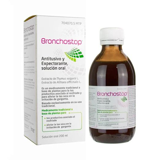 Bronchostop Antitusivo y Expectorante Solución Oral 1 Frasco 200ml