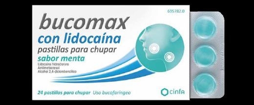 Bucomax Lidocaina 24 Pastillas Para Chupar Menta