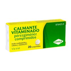 Calmante Vitaminado Perez Gimenez 20 Comprimidos