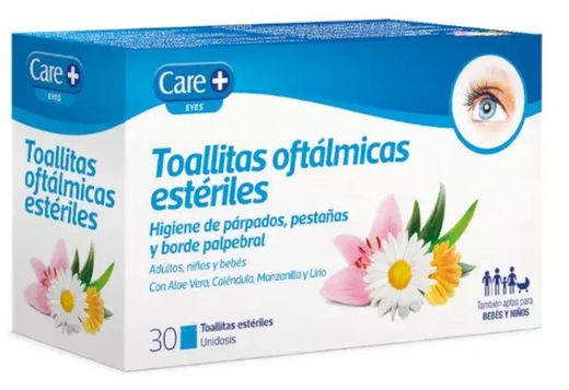 Care+ Toallitas Oftálmicas Estériles 30 Unidades