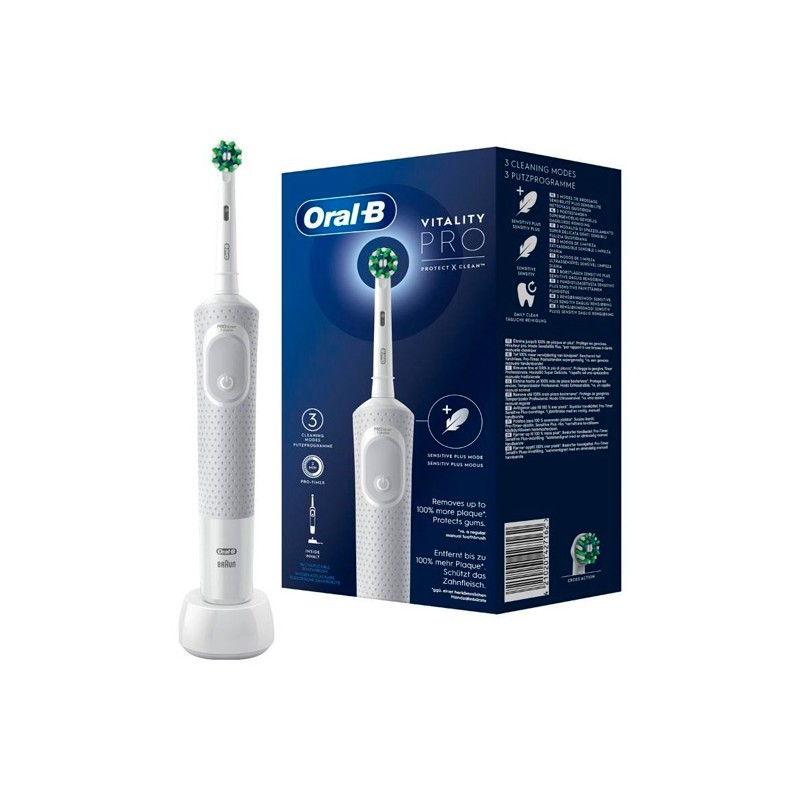 Cepillo Eléctrico Oral-B Vitality Pro Blanco — Farmacia Cirici