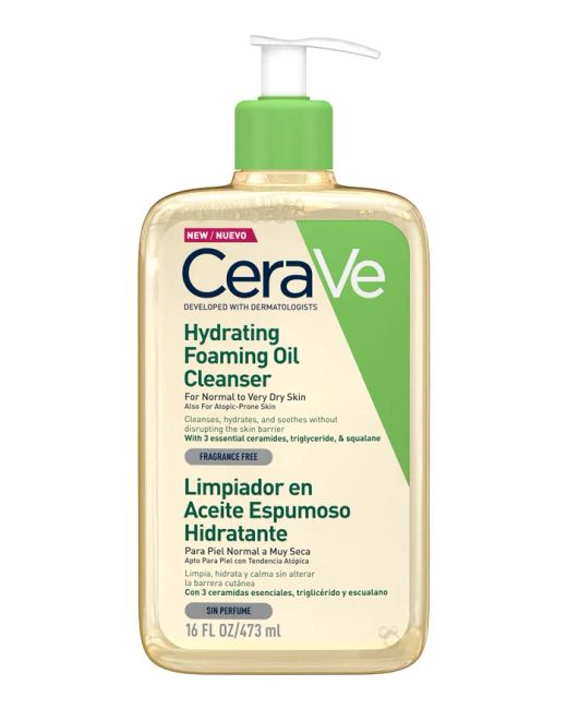 Cerave Limpiador Aceite Espumoso Hidratante 473ml