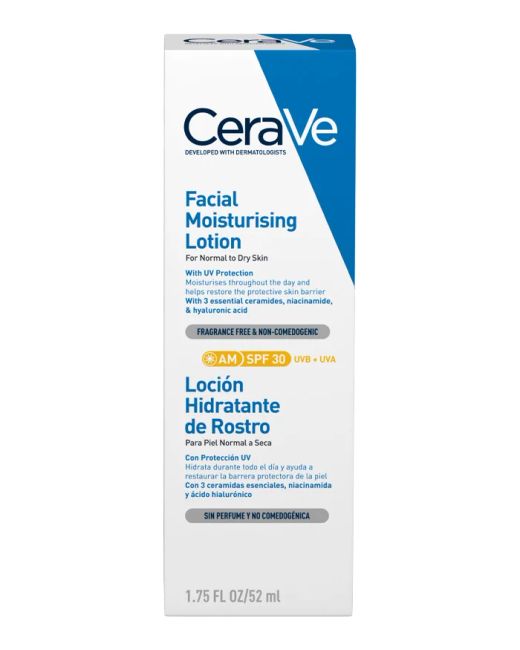 Cerave Locion Hidratante de Rostro SPF30 52ml