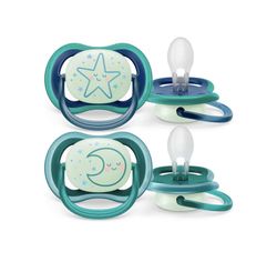 Chupete Silicona Philips Avent Ultra Air Nocturno 0-6 Meses 2 Unidades Niño