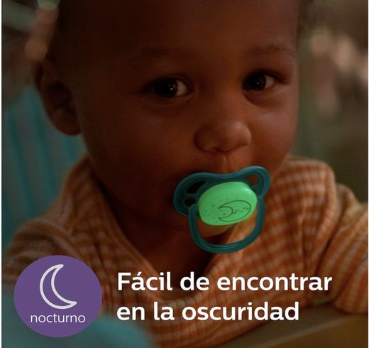 Chupete Silicona Philips Avent Ultra Air Nocturno 6-18 Meses 2 Unidades Niño