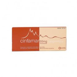 Cinfamar 50 Mg 4 Comprimidos Recubiertos
