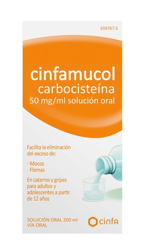 Cinfamucol Carbocisteina 50 Mg/Ml Solucion Oral