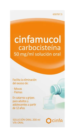 Cinfamucol Carbocisteina 50 Mg/Ml Solucion Oral