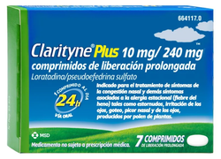Clarityne Plus 10/240 Mg 7 Comprimidos Liberacio