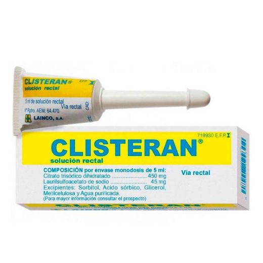 Clisteran 45 Mg/450 Mg Solucion Rectal 1 Enema 5