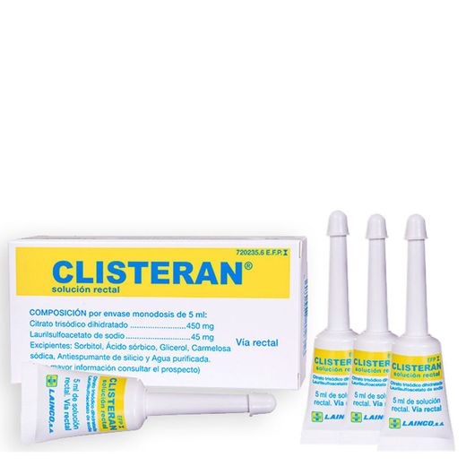 Clisteran Solucion Rectal 4 Enema 5 Ml