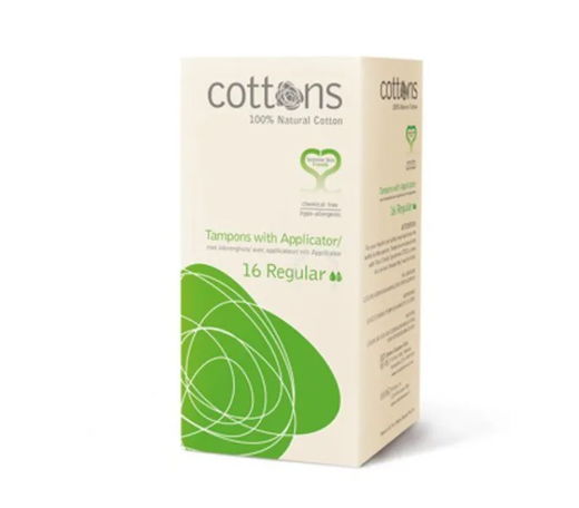 Cottons Tampones Regular C/Aplicador 16 Unidades