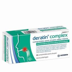 Deratin Complex 30 Comprimidos Para Chupar Menta