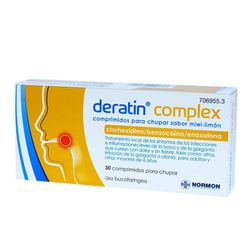 Deratin Complex 30 Comprimidos Miel-Limon