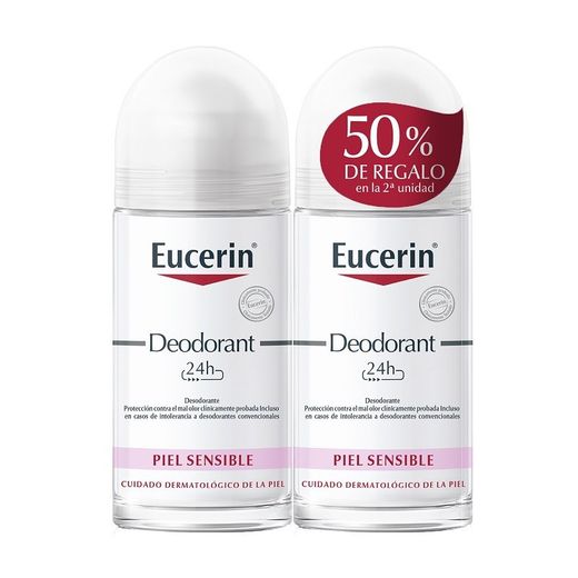 Desodorante Eucerin Piel Sensible Roll On 2x50ml