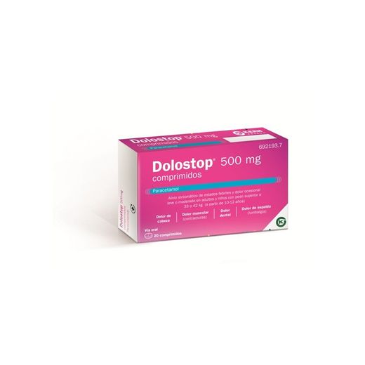 Dolostop 500 Mg 20 Comprimidos