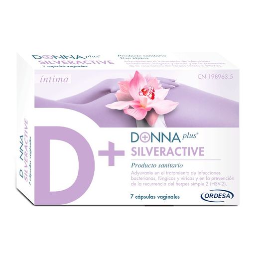 Donna Plus Silveractive 7 Cápsulas Vaginales