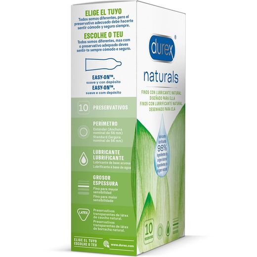 Durex Naturals Preservativos 10 unidades