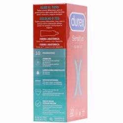 Durex Sensitivo Slim Fit 10 Preservativos