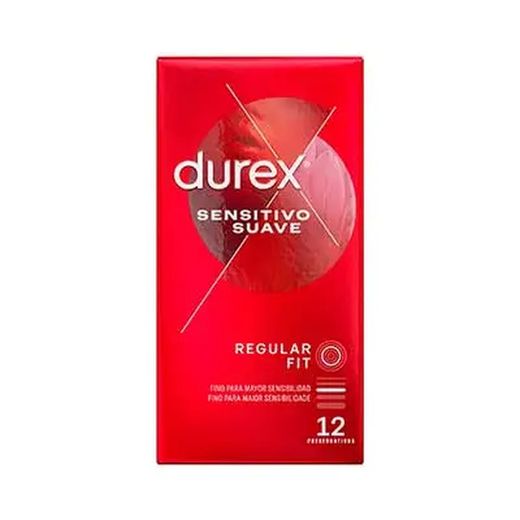Durex Sensitivo Suave Regular Fit 12 Preservativos