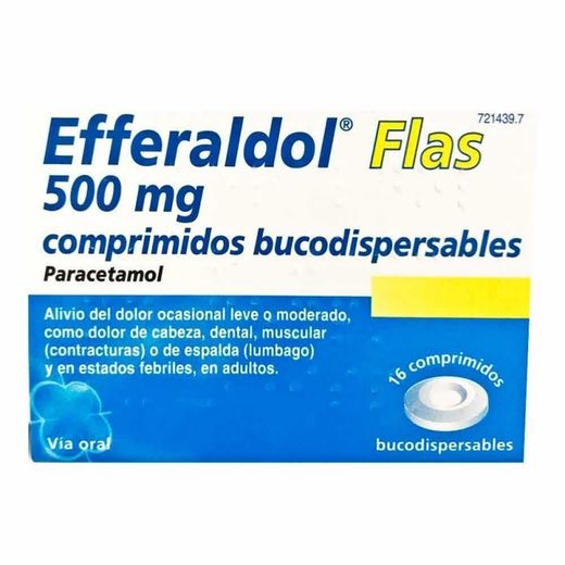 Efferaldol Flas 500 Mg 16 Comprimidos Disperssables