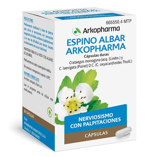 Espino Albar Arkopharma 350 Mg 84 Capsulas