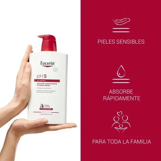 Eucerin pH5 Loción Hidratante Ultraligera 1000 ml