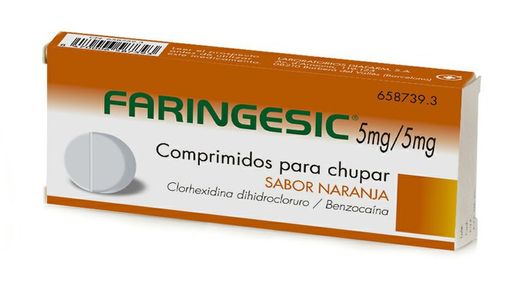 Faringesic 20 Comprimidos Para Chupar Naranja