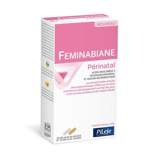 Feminabiane Perinatal 28 cápsulas blancas + 28 cápsulas amarillas