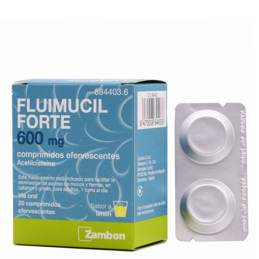 Fluimucil Forte 600 Mg 20 Comprimidos Efervescen