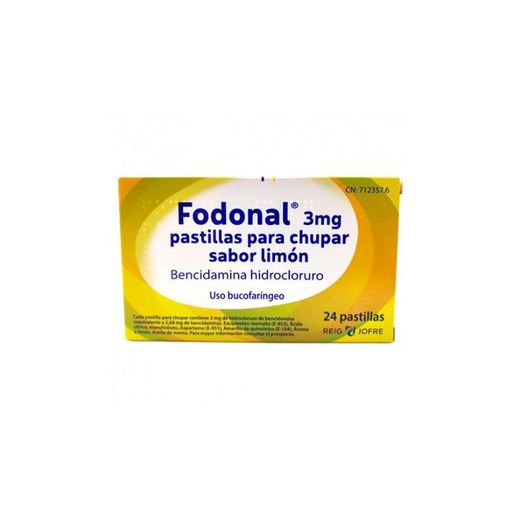 Fodonal 3 Mg 24 Pastillas Para Chupar Limon