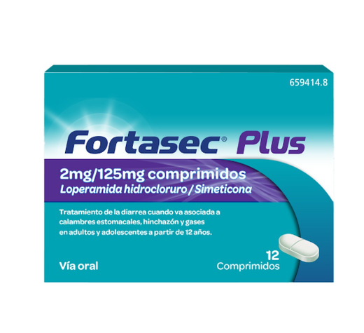 Fortasec Plus 2/125 Mg 12 Comprimidos