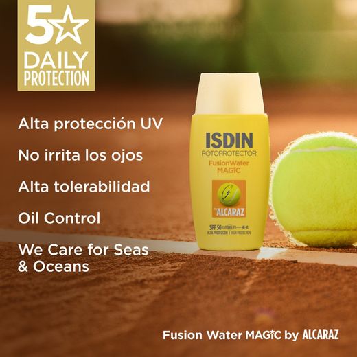 Fotoprotección Isdin Fusion Water Magic Alcaraz SPF50 50ml