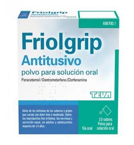 Friolgrip Antitusivo 10 Sobres Granulado Solucio
