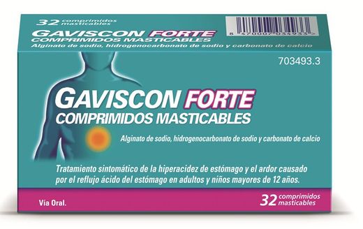Gaviscon Forte 24 Comp Masticable