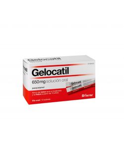 Gelocatil 650 Mg 12 Sobres Solucion Oral