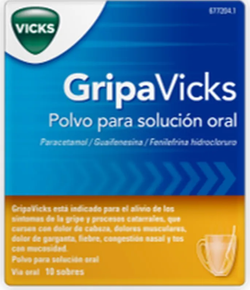 Gripavicks 10 Sobres Polvo Solucion Oral