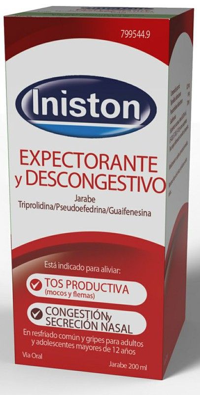 Iniston Expectorante Y Descongestivo Jarabe 200