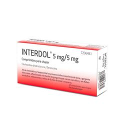 Interdol 5mg/5mg 20 Comprimidos Para Chupar