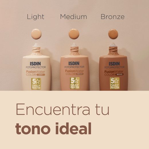 Fotoprotector Isdin Fusion Water Color Light SPF50 50 ml
