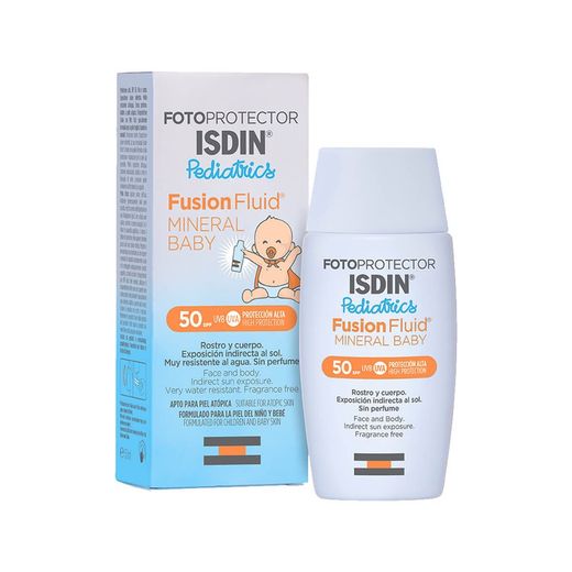 Fotoprotector Isdin Fusion Fluid Mineral Baby Pediatrics SPF50