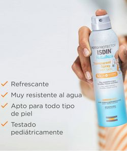 Fotoprotector Isdin Transparent Spray Wet Skin Pediatrics SPF50 250 ml