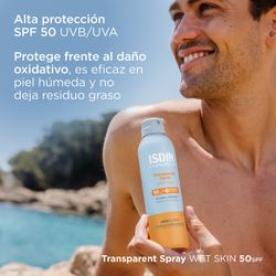 Fotoprotector Isdin Transparent Spray Wet Skin SPF50 250 ml